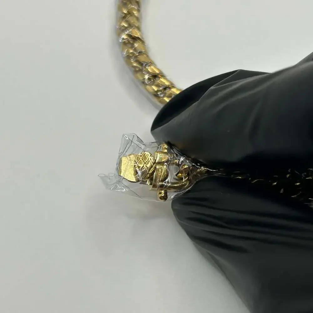Real 18K Gold Plated Chain 6mm Mini Cuban Necklace 22” Unisex Quality Waterproof